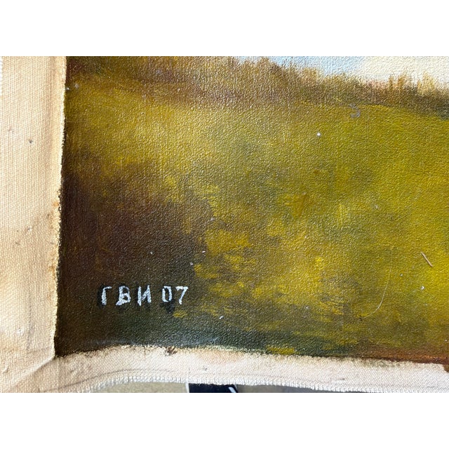 Vintage Signed Original Oil on Canvas Painting – 23.5” × 15.5” For Sale - Image 4 of 4