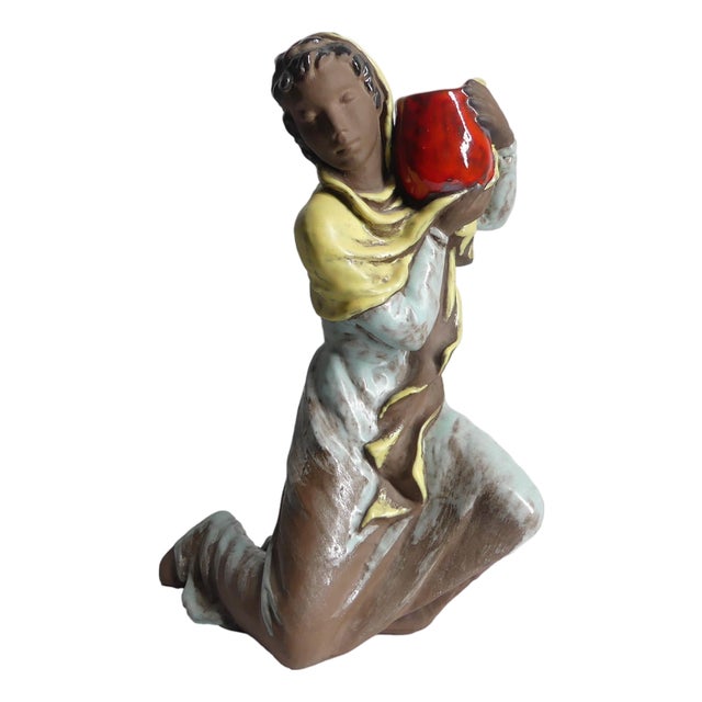 Ceramic Figure by Lore Friedrich-Gronau from Karlsruher Majolica, 1950s For Sale