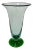 Vintage Hand Blown Art Glass Flower Vase For Sale