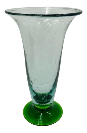 Vintage Hand Blown Art Glass Flower Vase