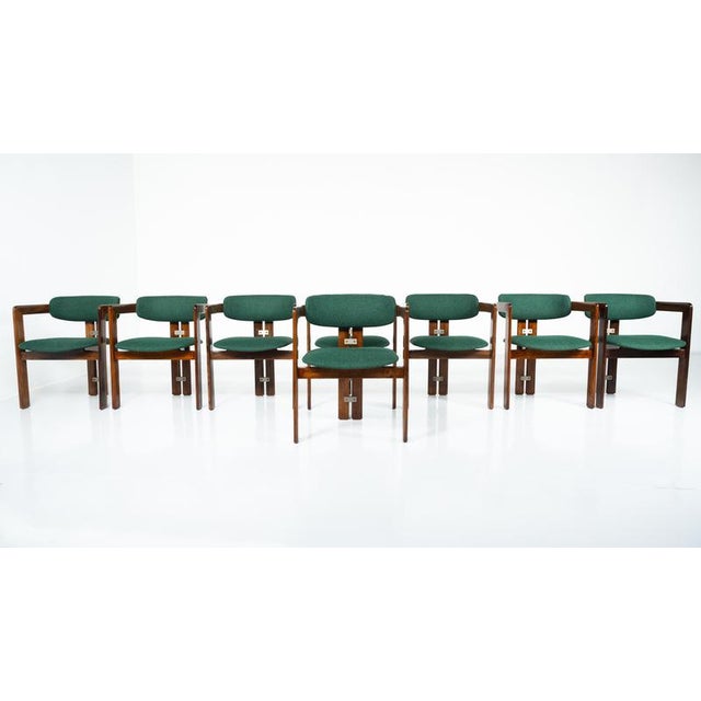 Pamplona Armchairs by Augusto Savini for Pozzi, Italy, 1960s, Set of 8 For Sale - Image 17 of 18