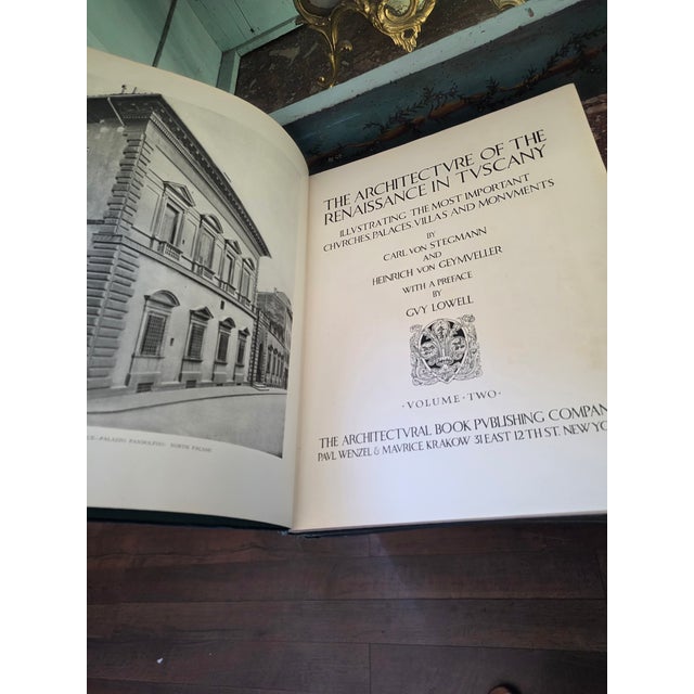 Renaissance Architecture in Tuscany by Carl Von Stegmann and by Heinrich Von Geymveller For Sale - Image 13 of 16