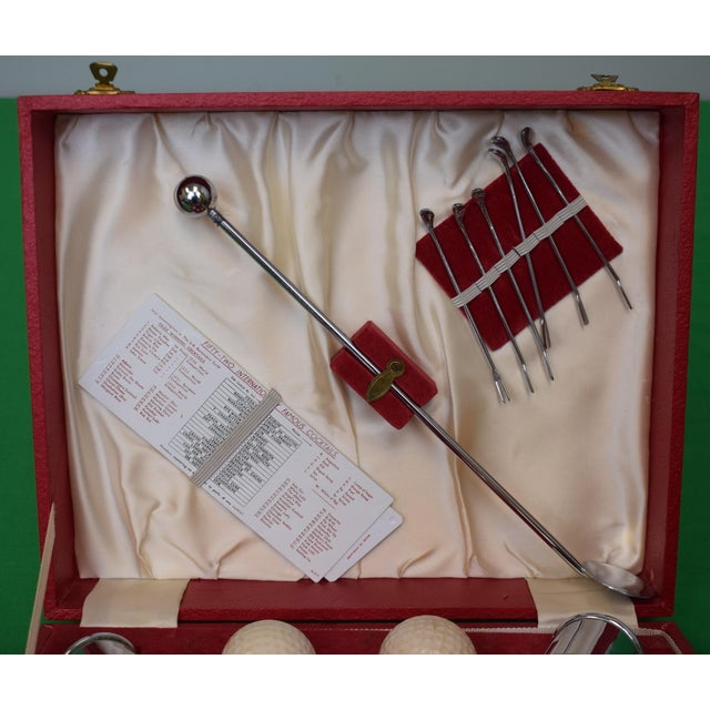 p.h. Vogel & Co English Silver Plated Golf Theme Cocktail Barware 16pc Box Set For Sale In New York - Image 6 of 11