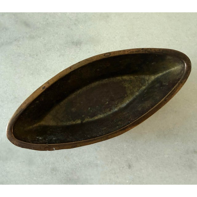 Vintage Brass Boat Ashtray or Catchall in the Style of Carl Aubock For Sale In Austin - Image 6 of 8