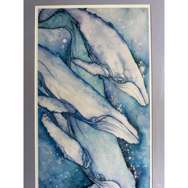 2010s Karla Morreira "Into the Emerald Sea" Signed Limited Edition Watercolor Print - 80/500 For Sale - Image 5 of 10