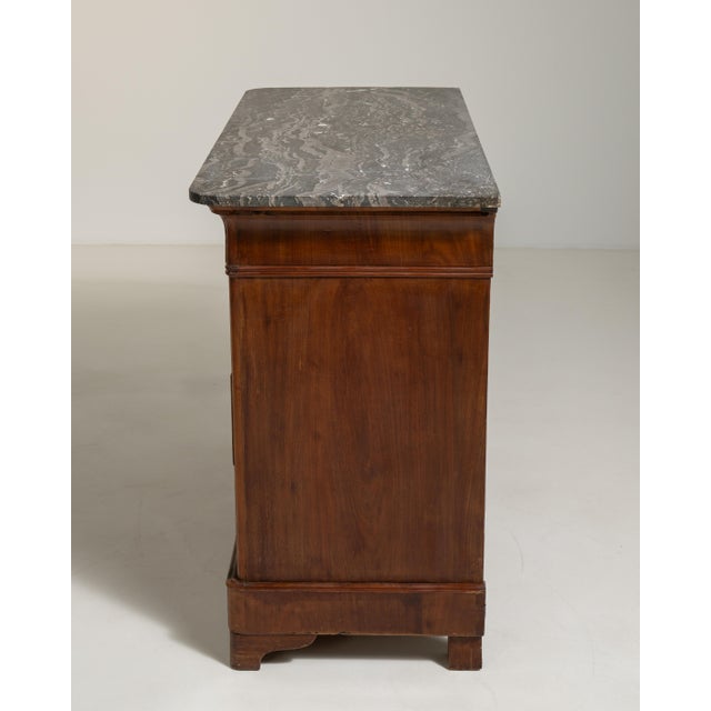 19th Century Biedermeier Chest of Drawers with Marble Top For Sale In Greensboro - Image 6 of 16