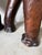Vintage Safari Style Oversized Leather Elephant Sculptures With Raised Trunks – A Pair For Sale - Image 16 of 18