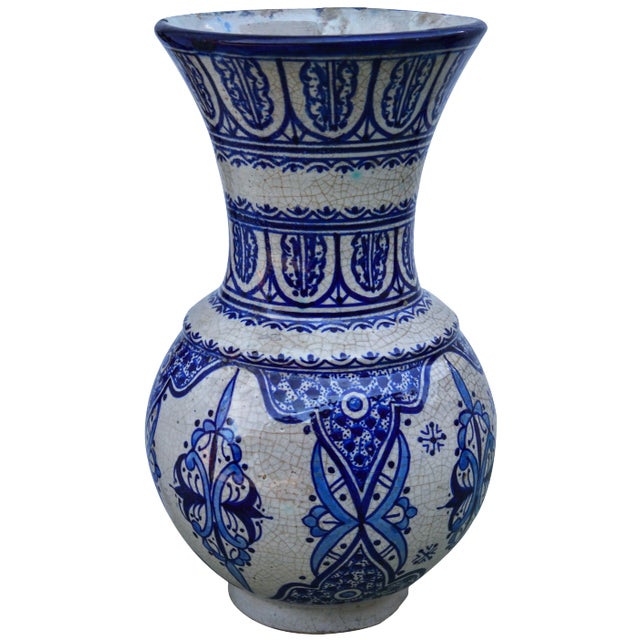 Moorish Ceramic Vase For Sale