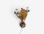 1950s Swedish Modern, Double Wall Light, Brass, Opaline Glass For Sale - Image 10 of 10