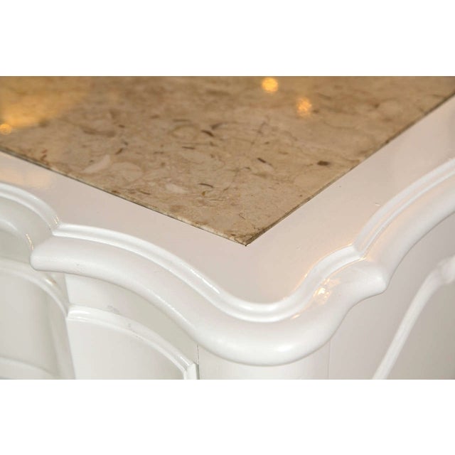 White TwelveDrawer Triple Dresser with Marble Top Chairish