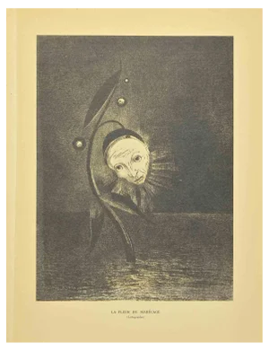 After Odilon Redon, Le Fleur Du Marécage, Lithograph, 1923