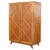 French Blond Oak Wardrobe with Diamond Pattern Doors, France, 1950s For Sale - Image 10 of 10