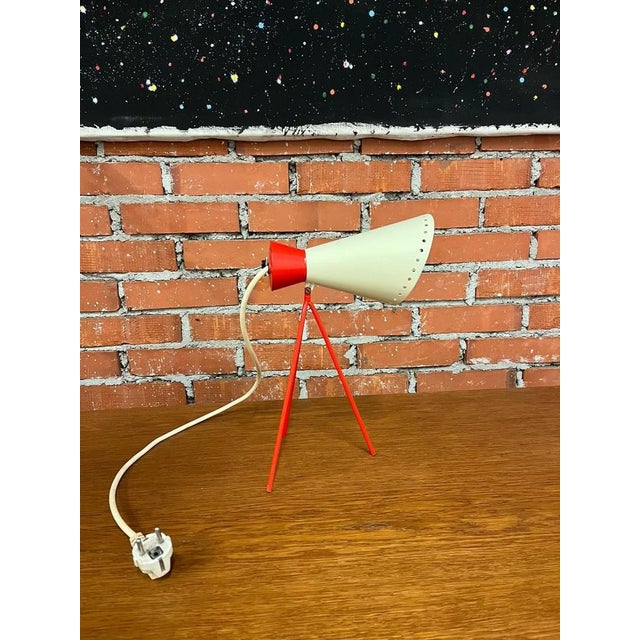 Vintage Model 1618 Table Lamp by Josef Hůrka for Napako, 1954, in Restored conditions. Designed 1950 to 1959 This piece is...