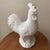 Mid 20th Century Vintage Collectible Large White Ceramic Rooster Figurine # 51/71 Signed For Sale - Image 5 of 12