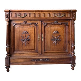 19th Century French Walnut Sideboard For Sale