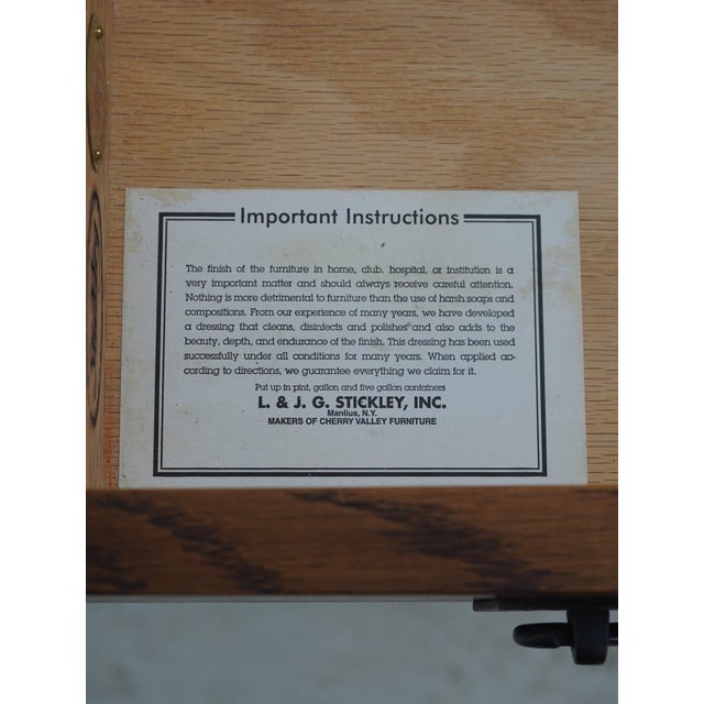 Stickley Mission Oak Arts & Crafts Executive Desk For Sale - Image 17 of 18