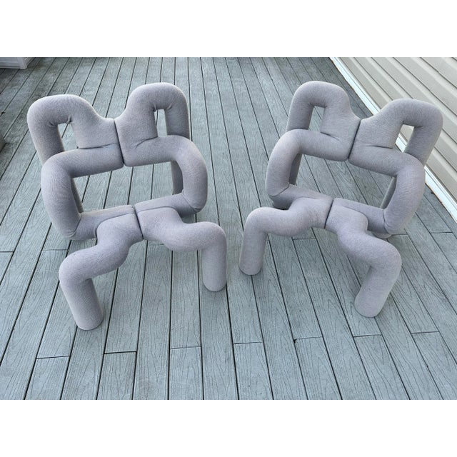 1980s Pair of Postmodern Ekstrem Chairs by Terje Ekstrøm, 1984, Made in Norway For Sale - Image 5 of 12