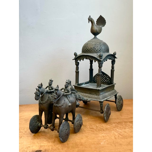 Brass Vintage Regency Brass Caravan Temple Toys - a Pair For Sale - Image 8 of 12