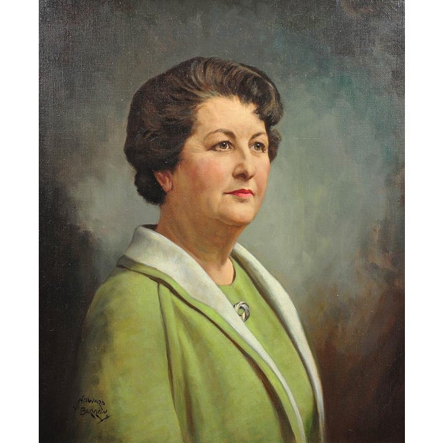 Howard barron. english/australian ( b.1900 - d.1991 ). portrait of katherine joan merry nee horstmann b.1914 - d.1973....