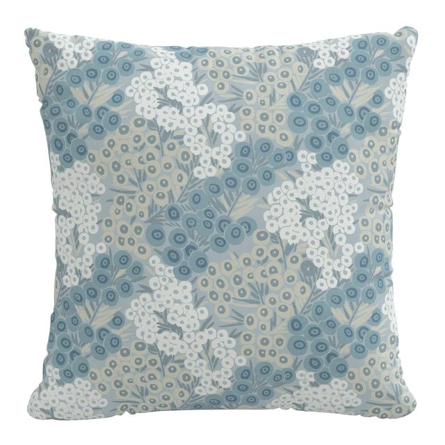 20" Decorative Pillow in Blue Loiret For Sale In Chicago - Image 6 of 6