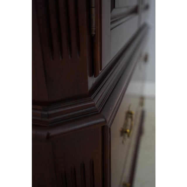 Ethan Allen Georgian Court Cherry Bedroom Armoire For Sale - Image 14 of 18