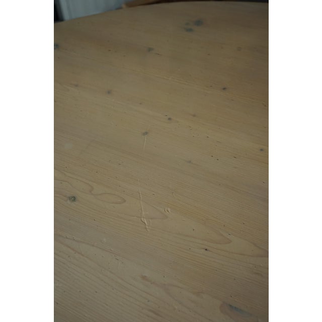 Architectural Handmade Dining Table in White-Washed Pine, 1970s For Sale - Image 13 of 18