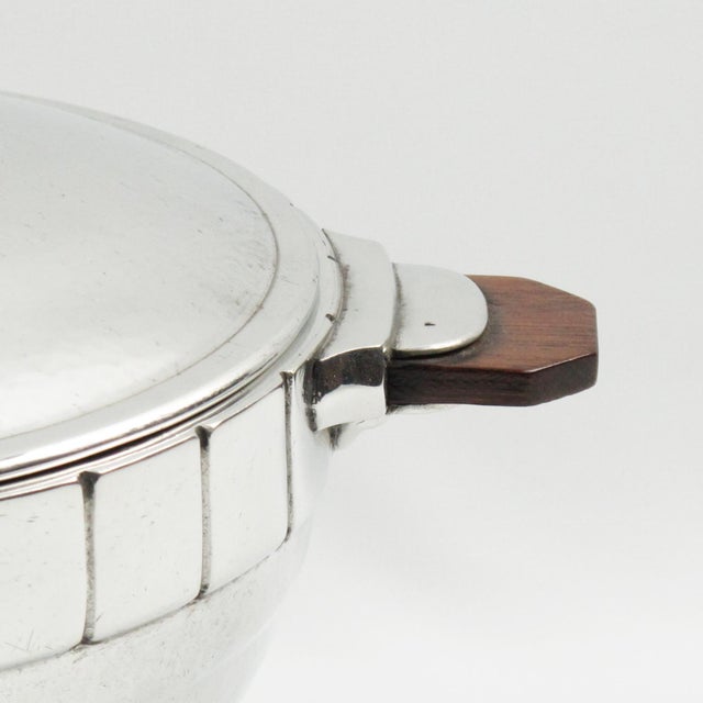 Art Deco Art Deco Pewter Tureen Covered Dish Centerpiece by h.j. Swiss, Circa 1940 For Sale - Image 3 of 8