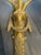 Vintage Neoclassical Gilt Brass Figural Three-Light Wall Sconces - a Pair For Sale In Los Angeles - Image 6 of 12