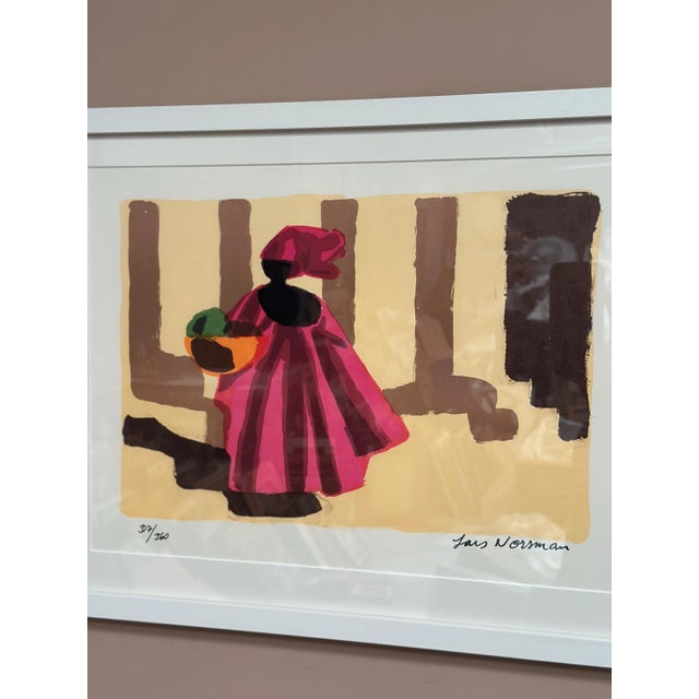 Lars Norrman, African Woman, 1950s, Lithograph, Framed For Sale - Image 11 of 18