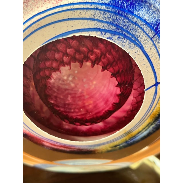 Large Abstract Ocular Glass Sculpture For Sale - Image 9 of 15
