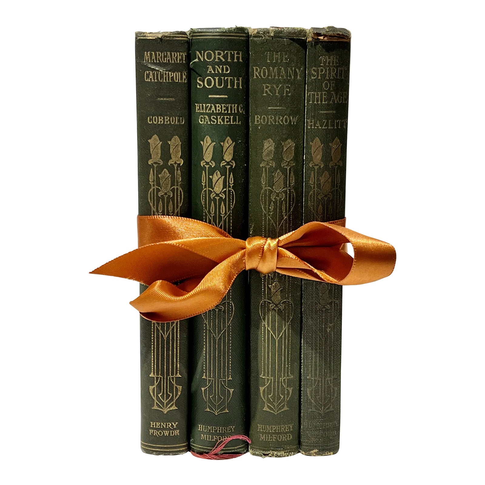 Vintage Oxford Press World Classics Olive and Gold Books - Set of Four ...