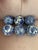 Ceramic Set of 6 Blue & White Porcelain Decorative Balls – Floral Chinoiserie Design – Made in China For Sale - Image 7 of 7