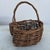 Mid 20th Century Vintage Rustic Heart Shaped Basket With Handle For Sale - Image 9 of 9