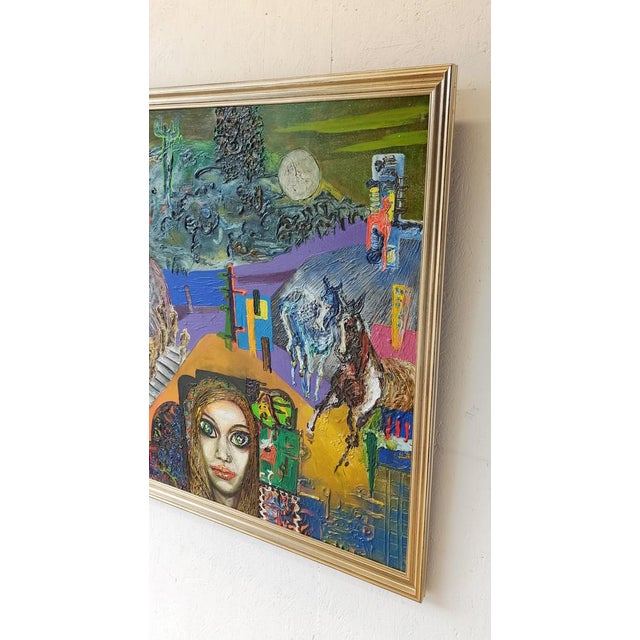 Barbara Urszula Piwarska, Composition, Oil on Canvas, 1970s For Sale - Image 15 of 17