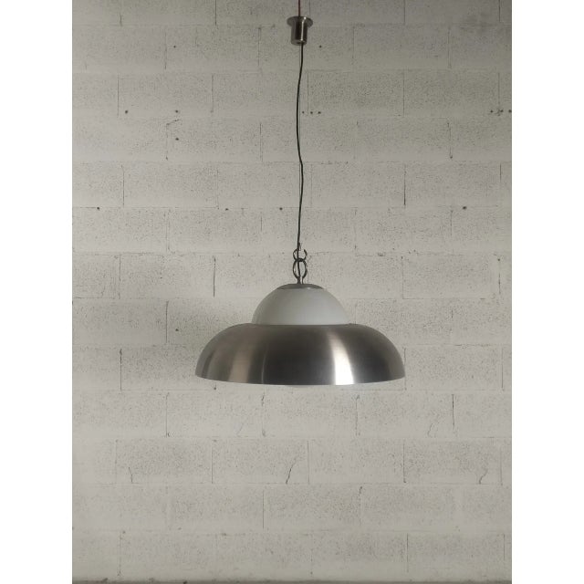 Metal A288 Pendant Light attributed to Sergio Asti for Candle, 1970s For Sale - Image 7 of 12