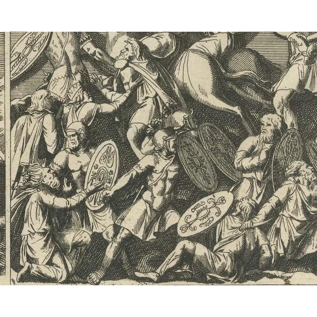 Montfaucon, Cavalry and Infantry Battle Reliefs in Six Scenes, 1722, Engraving For Sale - Image 4 of 8