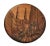1940s Wall Plate Egyptian Revival Copper Etching of Antique Cityscape Art Deco For Sale - Image 5 of 8
