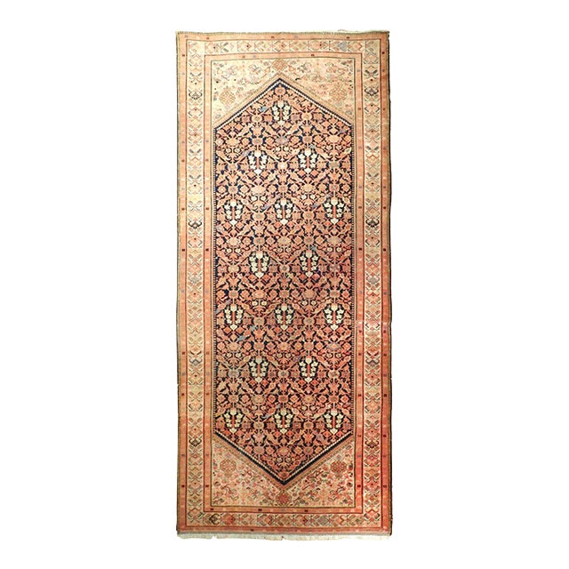 Antique Hand Knotted Persian Gallery/ Runner Rug by Nasser Luxury Rugs. For Sale