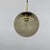 Brass and Smoked Glass Ball Pendant from Limburg Glashütte, 1970s For Sale - Image 18 of 18