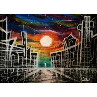 Ghost Town Modern Drawing For Sale