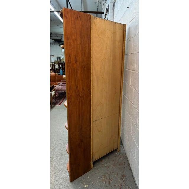 Vintage Danish Modular Curved Teak Shelving Unit For Sale - Image 11 of 18