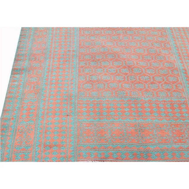 Handwoven Vintage Scandinavian Style Kilim Rug - 5'4″ × 8′10″ For Sale - Image 4 of 8