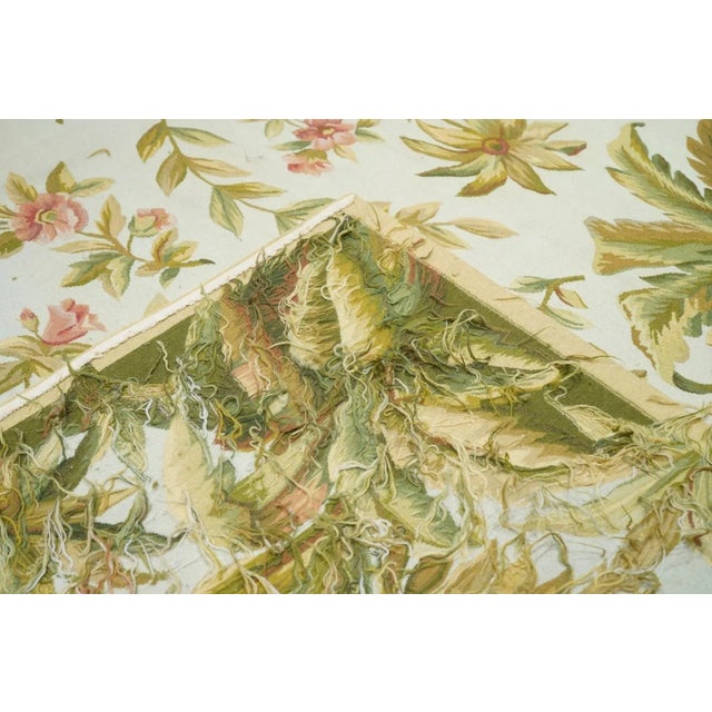 Refers generally to modern carpets in tapestry technique and inspired by French Aubusson designs of the 18th and later...