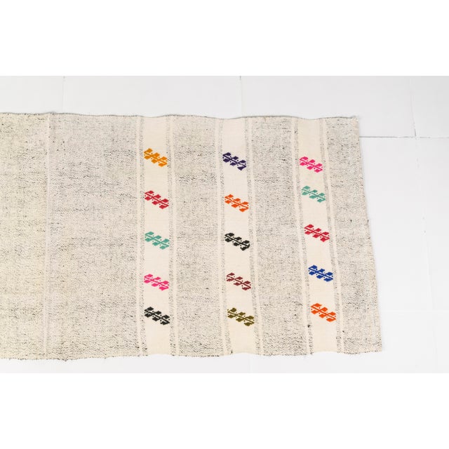 1950s Vintage Geometric Kilim For Sale - Image 5 of 10