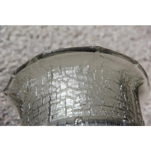 1960s Brutalist Grey Glass Vase by Timo Sarpaneva, 1960s For Sale - Image 5 of 8