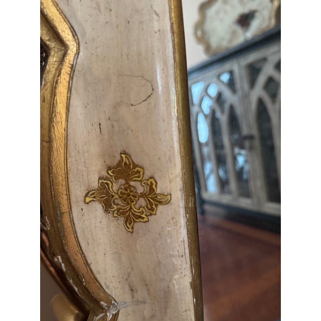 Friedman Brothers 1950s Solid Wood Florentine Wall Mirror For Sale - Image 4 of 4