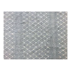 Clay McLaurin Nagoya C37 Azure Ecru Blue Belgian Linen Tribal Ethnic Printed Upholstery Drapery Fabric