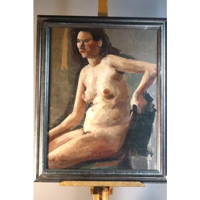 1920s René Guinand, Composition, 1920s, Oil on Canvas For Sale - Image 5 of 10