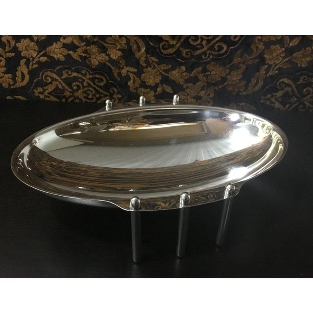 Italian Silver-Plated Fruit Bowl by G. Malimpensa for Mesa, 1980s For Sale - Image 14 of 16