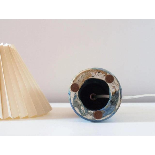 Danish Ceramic Table Lamp For Sale - Image 6 of 7